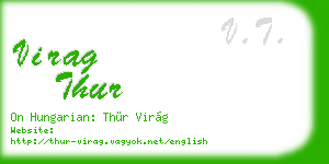 virag thur business card